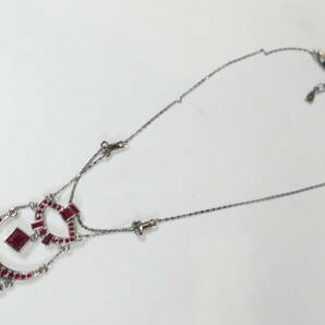 中古品★BIJOUX GIVENCHY ジバンシー アクセサリー デザイン ネックレス 首回り43cmの画像2