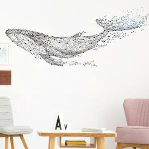 ウォールステッカークジラ海の生き物壁紙シール北欧鯨部屋模様替え.51.人気