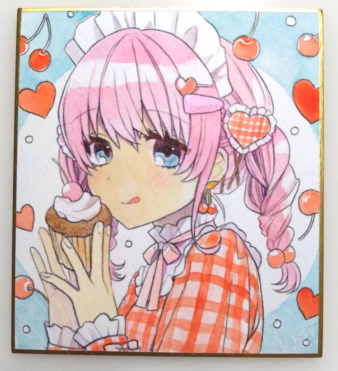 ◎Original◎Hand-drawn illustration colored paper/Sunshoan Cupcake, comics, anime goods, hand drawn illustration