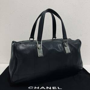 CHANEL 極上美品 チョコバー レザー バッグ シャネル ブラック バックの画像1