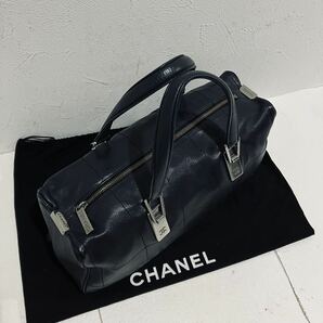 CHANEL 極上美品 チョコバー レザー バッグ シャネル ブラック バックの画像2