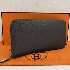 HERMES 極上美品 アザップロング オーガナイザー 長財布 ヴォーエプソン レザー □R 刻印の画像1