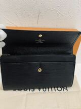 LOUIS VUITTON ★ 新品同様 ルイヴィトン エピ ノワール 長財布 ブラック 黒_画像5