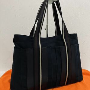 HERMES ★ 極上美品 エルメス バッグ 黒 トロカホリゾンタル トート バック レザー ブラック の画像1