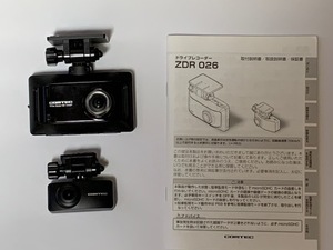 コムテック　ZDR 026 前後2カメラ　ドライブレコーダー