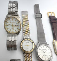 腕時計 まとめ売り 9点 ジャンク品 SEIKO CITIZEN GUCCI RADO TECHNOS他 メンズ腕時計 _画像4