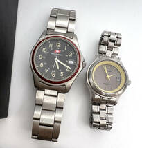 腕時計 稼働品・ジャンク品 まとめ売り 8点 セイコー SEIKO CITIZEN CASIO SWISS MILITARY LANCETTI ANNE KLEIN他 _画像6