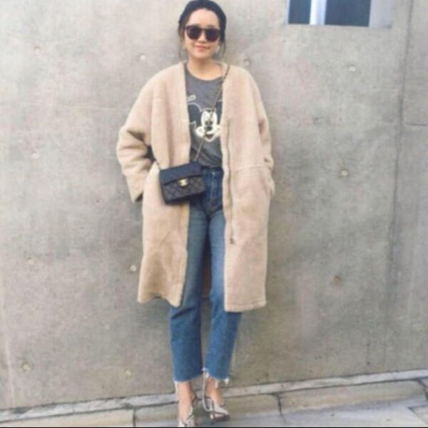 DHOLIC ボアコート ベージュ F.dom TODAYFUL キャナルジーン ZARA
