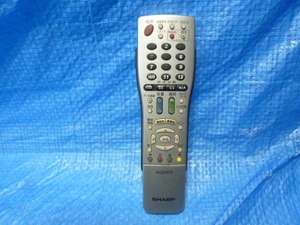 * sharp AQUOS for television remote control GA812WJSA used *