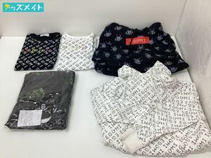 【現状】男性声優 江口拓也×TAKALAKA 猫 MONOGRAM プルオーバーパーカー BIG Tシャツ ホワイト ブラックL ショップ限定 パーカー 等