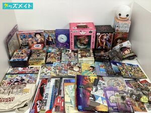 【同梱不可/現状】 ONE PIECE ワンピース グッズ まとめ売り クリアファイル ぬいぐるみ フィギュア DVD 他