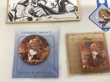 【現状】 原神 キャラ分け タルタリヤ グッズ まとめ売り 缶バッジ コースター 色紙 ポストカード 他 / Genshin_画像5