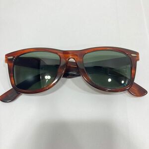 1円〜中古品 B&L Bausch & Lomb Ray-Ban ボシュロム レイバン サングラス B&L 5022 ウェイファーラー べっ甲柄 グリーンレンズ アイウェア