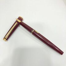 1円〜 中古品 MONTBLANC モンブラン 万年筆 ボルドー ペン先 ゴールド カラー 筆記用具 文房具_画像1