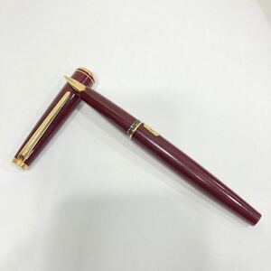 1円〜 中古品 MONTBLANC モンブラン 万年筆 ボルドー ペン先 ゴールド カラー 筆記用具 文房具