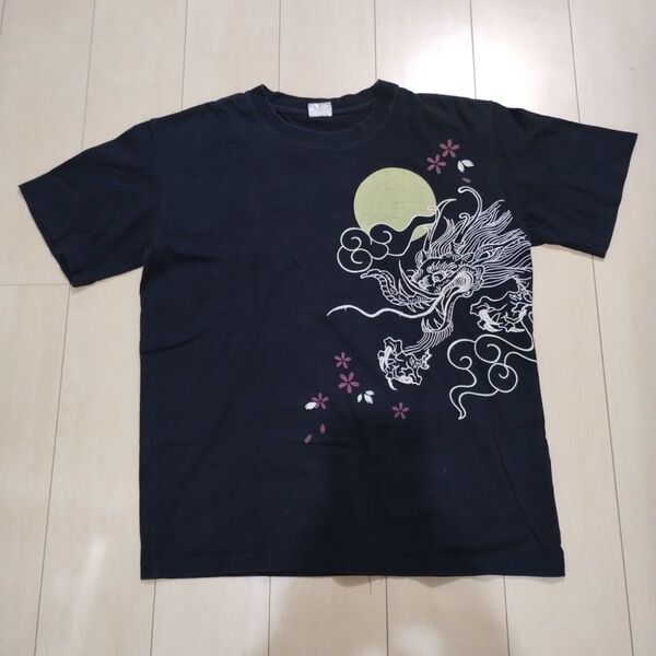 和柄シャツ 龍