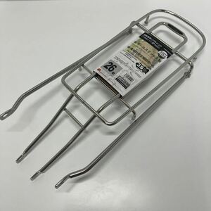 【未使用】ステンレス 低床タイプ クラス２７ シートピン止めキャリヤ 26型 RC-27M 26ST/自転車 リヤキャリア リアキャリア 管-69