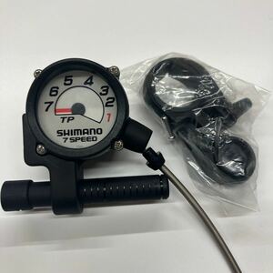 シマノ SHIMANO MEGARANGE CI-DECK 7 SPEED 7速 ID-C050 ハンドルバーダイヤルディスプレイ ビンテージ 自転車 パーツ 菅D-71