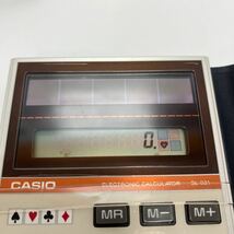 CASIO カシオ計算株式会社 カード機能付き ゲーム 計算機 SL-831 電卓 ミニ 小さい レトロ ビンテージ 　 菅X-13_画像3