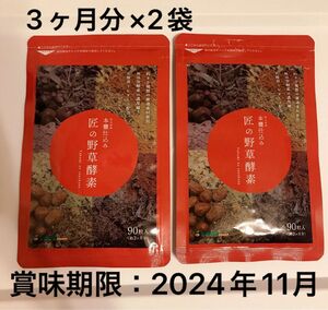 匠の野草酵素　シードコムス　3ヶ月×2袋（6ヶ月）