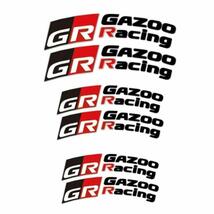 送料無料 GAZOO Racing 耐熱 ブレーキキャリパー ステッカー ガズーレーシング GR デカール ヤリス スープラ プリウス ランクル アクア 86_画像2