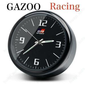 Metal製 時計 GAZOO Racing アナログ 時計 ガズーレーシング 車載時計 GR SPORT オクロック ヤリス 86 プリウス アクア ランクル スープラ.