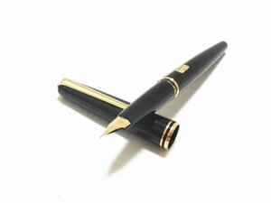 XB340◇モンブラン クラシック 両用式万年筆 ペン先14K/ct-585 F(細字) ブラック 全長12.5cm / MONTBLANC CLASSIC 14金 筆記用具 文房具 /