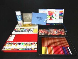 XB314^ painting materials supplies / color pencil / design coat etc. / set sale / picture art supplies / unused & secondhand goods 