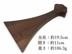 XC009★琵琶 バチ / 縦19.5cmx横11cm 106.3g / 撥 琵琶撥 琵琶バチ 和楽器 弦楽器 伝統楽器 時代物