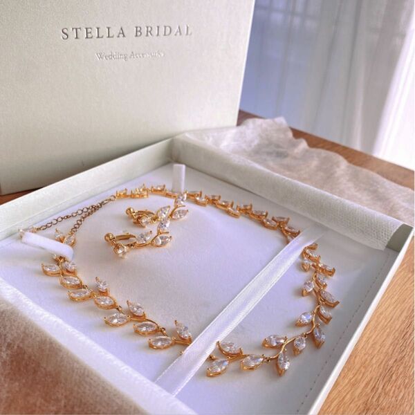 ◇ Stella Bridal ウエディングネックレス+イヤリング