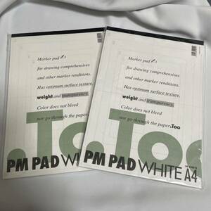 PM PAD WHITE A4 50SHEETS ホワイト画用紙 A4 新品未使用未開封 2冊セット