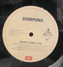 ◇国内盤/帯付!2枚組LP◇スコーピオンズ Scorpions/ワールドワイドライブ World Wide Live EMS-67178-79 HR/HM ライブ盤_画像3