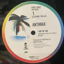 ◇国内盤/帯付!12インチ◇アンスラックス Anthrax/アイ・アム・ザ・ロウ I am the law R15D-2062 スラッシュメタル HR/HM_画像2