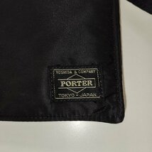 E354a [人気] PORTER ポーター TANKER ショルダーバッグ ブラック ポーキ TRAVEL CASE | ファッション小物 G_画像6