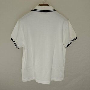 E475a [春夏][人気] MONCLER モンクレール ポロシャツ 半袖 M ホワイト 綿100% | トップス Nの画像2