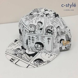 B612a [コラボ] NEW ERA × DORAEMON COMIC CAP コミックキャップ 7・3/4 61.5cm ホワイト系 ニューエラ ドラえもん | ファッション小物 K