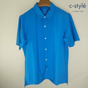 N360b [春夏][人気] 山と道 ヤマトミチ UL Short Sleeve Shirt S シアン 半袖 シャツ 100%ポリエステル | トップス K