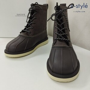 N172 [美品] SUICOKE スイコック ブーツ 28cm ダークブラウン 防水 撥水 ALAL-wpab | K★