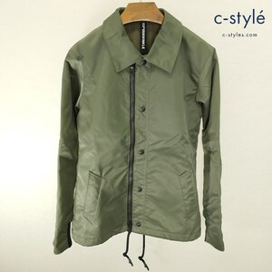 E288 [人気] RIP VAN WINKLE リップヴァンウィンクル COACH JACKET 3 カーキ RAW-015 ジップアップ ナイロン100 | G★