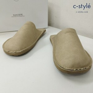 N166 [美品] SUICOKE スイコック サンダル 26cm ベージュ LIPPER スリッパ | K★