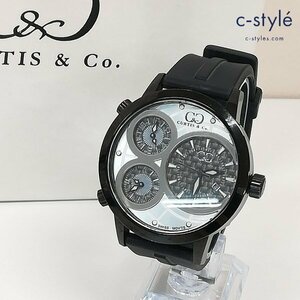 B711a [人気] CURTIS & Co. カーティス 腕時計 ブラック BIG TIME WORLD 50mm 999本限定 クォーツ | ファッション小物 G