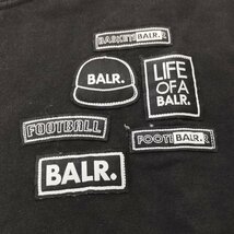 N427b [春夏][人気] BALR. ボーラー ワッペンTシャツ XL ブラック 刺繍 ロゴ 半袖 コットン100% | トップス D_画像5