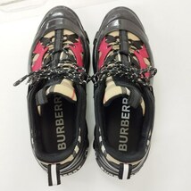 E451 [人気] BURBERRY LONDON ENGLAND バーバリーロンドンイングランド ARTHUR CHECK SNEAKER 42 マルチカラー スニーカー | P★_画像3