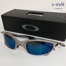 N649a [人気] OAKLEY オークリー サングラス グレー×ブルー Plasma JULIET | ファッション小物 G_画像1