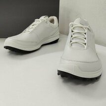 E604b [人気] ECCO エコー Biom Hybrid 3 ゴルフシューズ EU41 ホワイト 155844 ゴルフ用品 | G_画像3