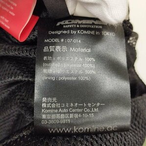 N530c [春夏][人気] KOMINE コミネ ライディングメッシュジャケット 5XLB ブラック メッシュ素材 07-014 バイク用品 | その他 Gの画像4