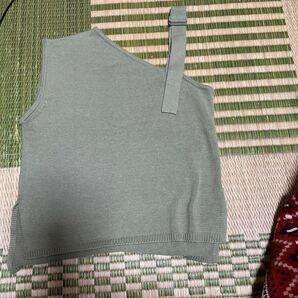 Mysa&Liina アシメニットベスト