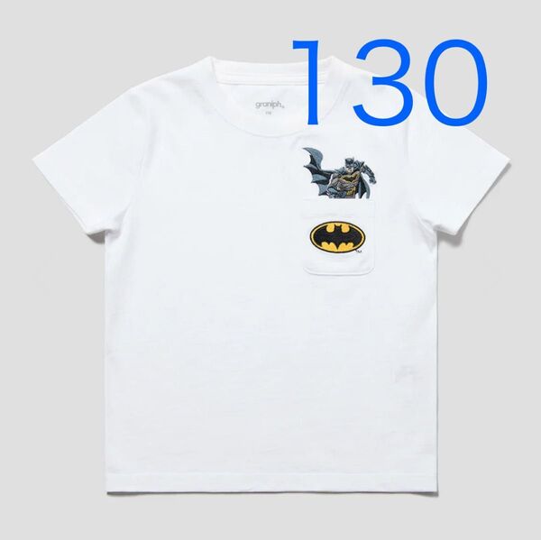 グラニフ バットマンエンブロイダリー キッズTシャツ 130
