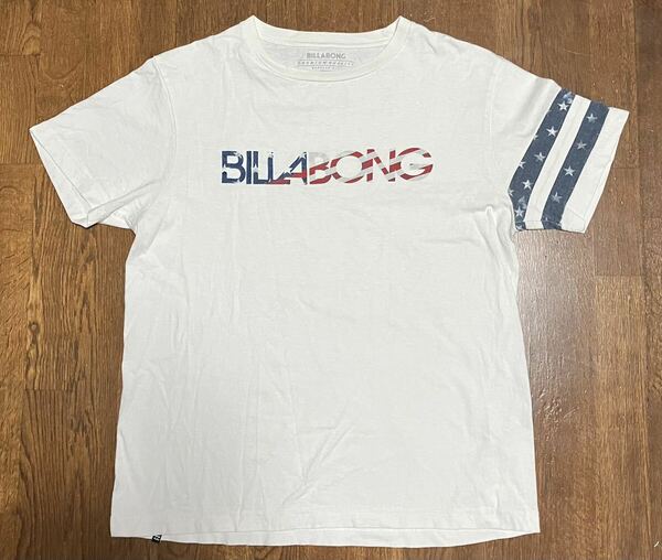 BILLABONG ビラボン 半袖Tシャツ ホワイト Lサイズ コットン