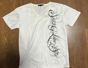 Macalester マカレスター 半袖Tシャツ ホワイトゴールド LVネック